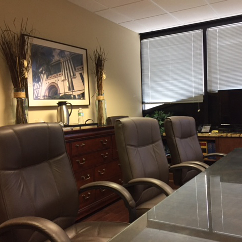 The corporate boardroom at Herman Law   