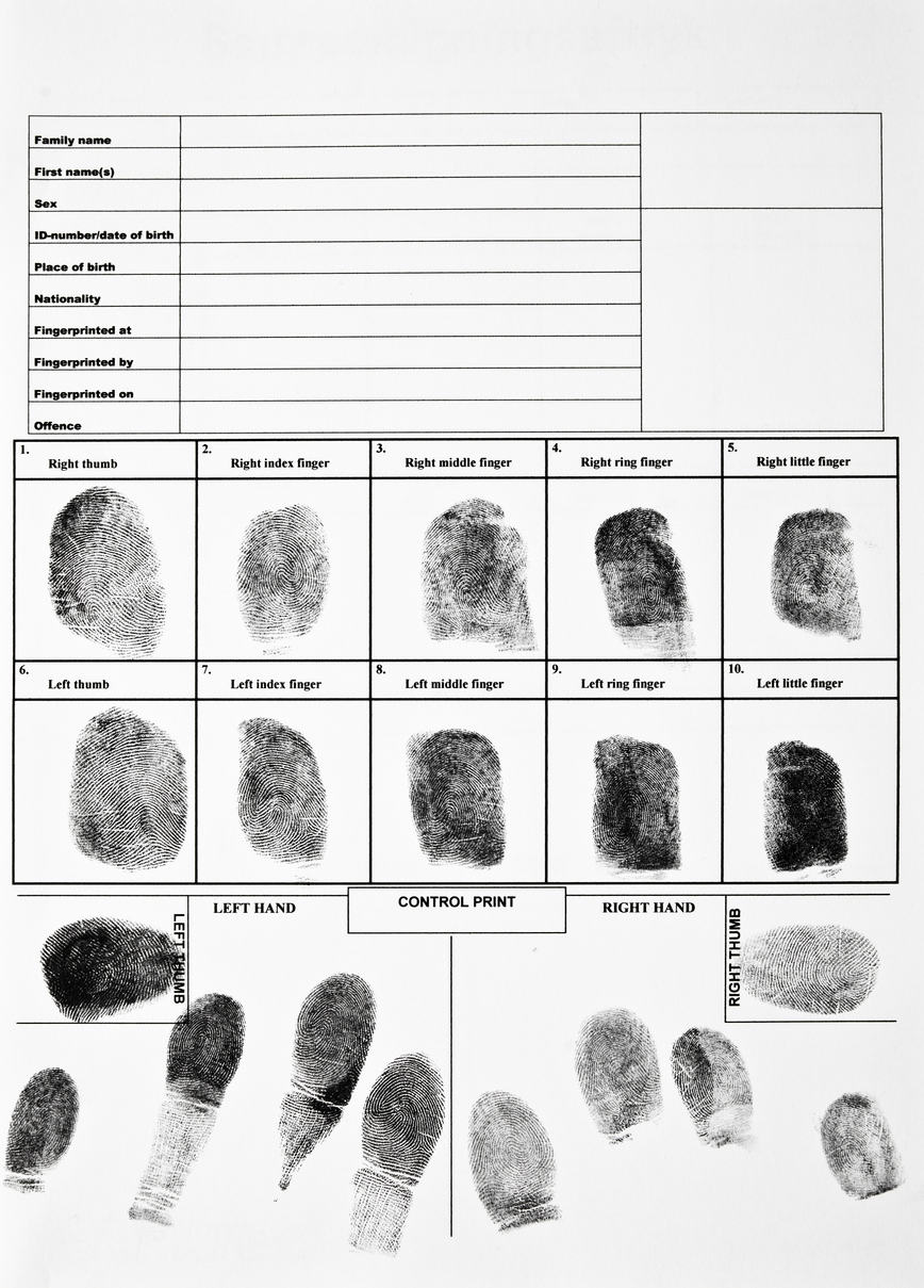 An Authentic Form Of Fingerprints Herman Law 8878